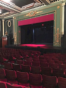 The Epstein theatre with nobody in it.
