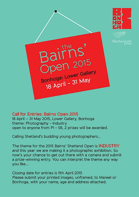 Open 2015 Bonhoga Bairns call for entries